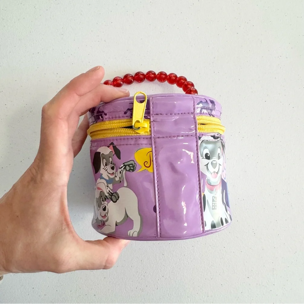 Rare 90’s Disney Purple 101 Dalmatians Mini bag with beaded handle